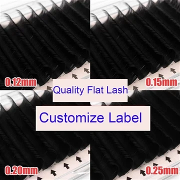Jauns Ellipse Flat Lash pieaudzēšanas klāt